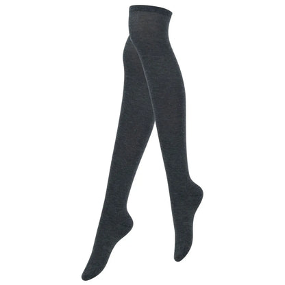 RMSWEETYIL Thigh High Socks for Women Cute Sexy Goth Lolita Over The Knee Socks Cotton Long Tall Knee High Stockings