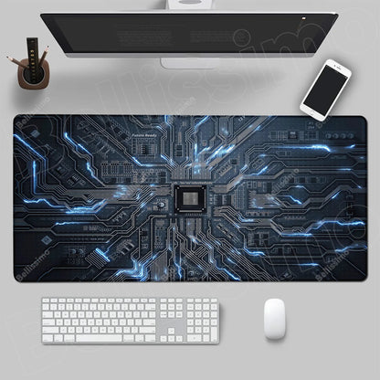 Inside Motherboard Circuit Board Mouse Pad Dropshipping Large Playmat Gaming Customized Mat Gamer Office Mousepad Bulk Desk Mat