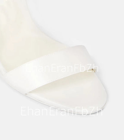 European and American Summer New Ankle Strap Women's Slim High-heeled Sandals Fashionable and Sexy Party Wedding Sandals