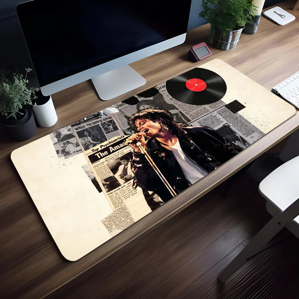 Singer Pop Mouse M-Michael Pad Non-slip Lockedge Jackson Office King Student Gaming of Thickened Large Writing Cushion MousePad