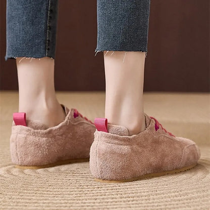 Women's 2026 New Suede Boodles Shoes, Women's Flat Training Shoes, Women's Sport Shoes Luxury Designer Shoes for Women