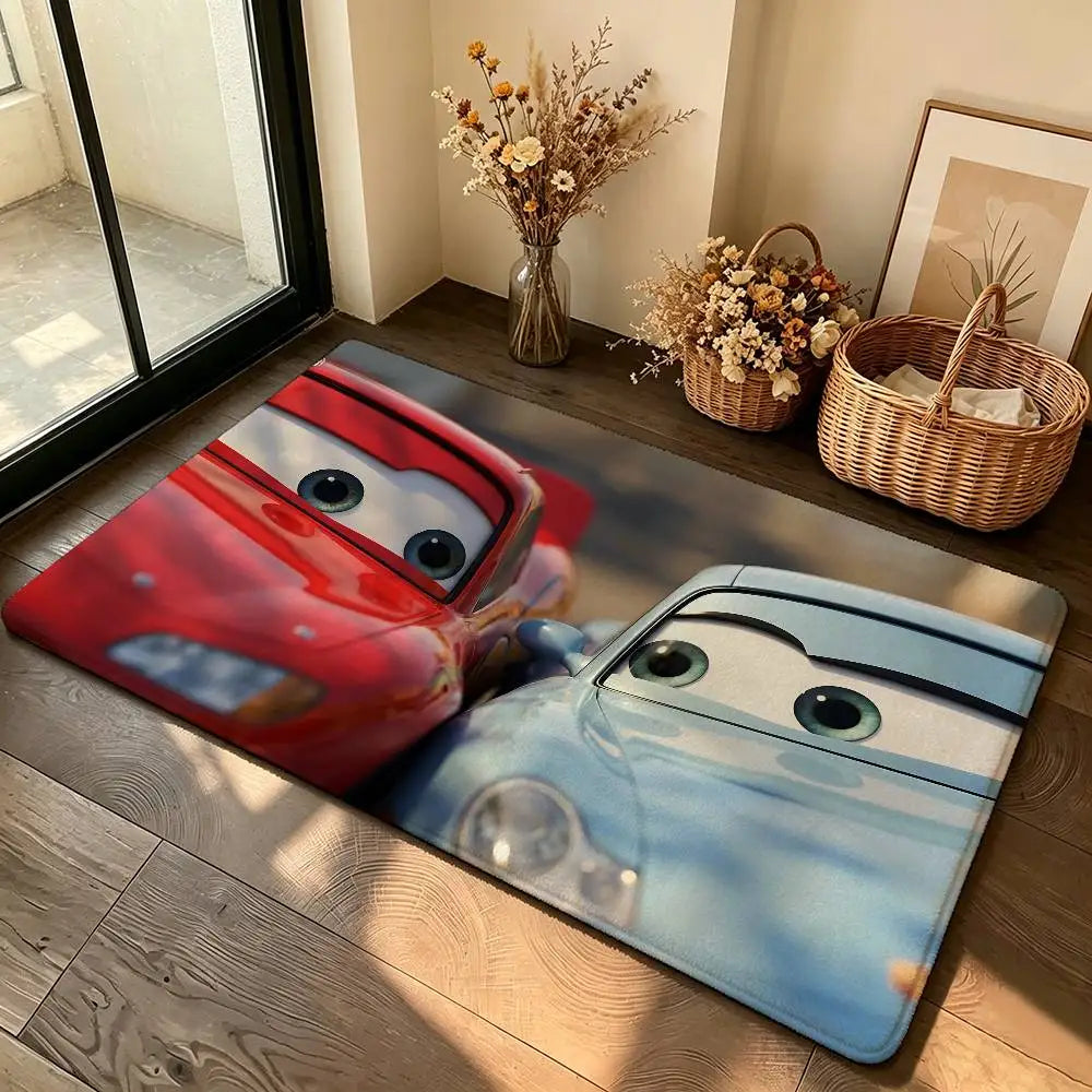 Anime-L-lightning-M-mcqueenS Cool Carpet Bathroom Anti-slip Mat Door Mat Home Decoration Mat Entrance Door Mat Scratch-resistant