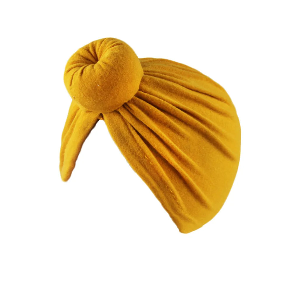 Soft Cotton Women Turban Hat Donut Knot Headwrap Solid Color Muslim Hijab Cap Fashion Headwear Stretchy Beanie Ladies Hat New