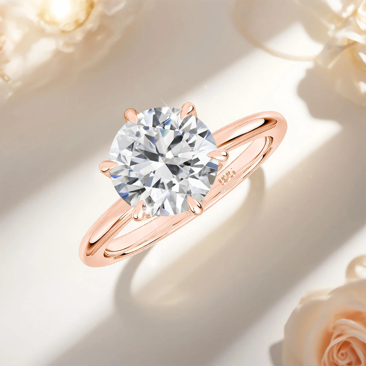 Szjinao Certified 14k Gold Moissanite Ring 1ct 2ct 3ct Lab Diamond Sparkling Au585 Engagement Jewelry Promise Wedding Gift Sale