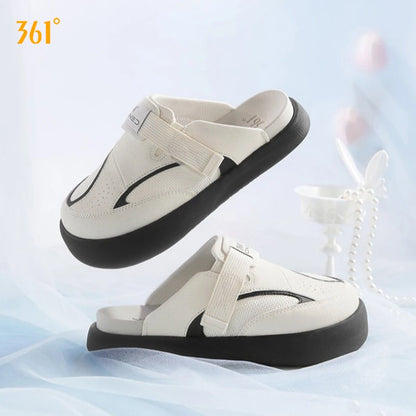 361 Degrees YY Bokken Women's Slippers Casual Wear Soft Comfortable No shoelaces Convenient Female Outdoor Slippers 682626705