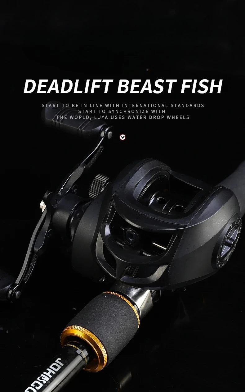 Max Drag 12kg Left/Right Hand Baitcasting Reel High Speed 7.2:1 Gear Ratio Fresh Saltwater Magnetic Brake System Ultralight Reel