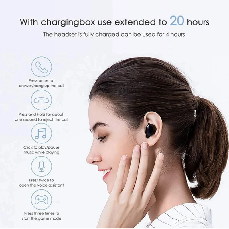 XIAOMI Redmi  Airdots 2 Wireless Bluetooth Headset with Mic Earbuds Fone Bluetooth Earphones TWS Wireless Headphones
