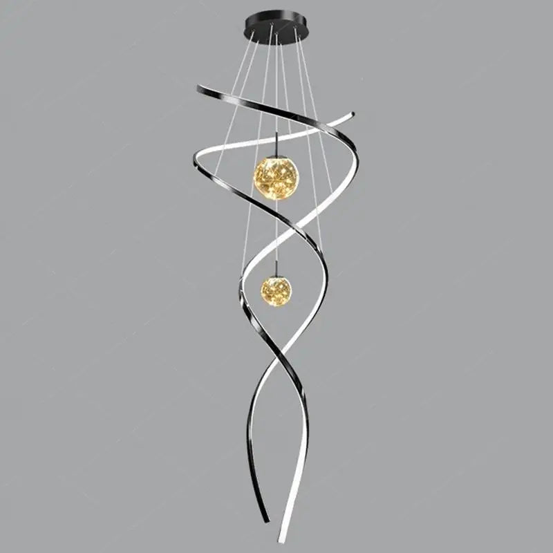 Modern home decor led lights pendant light lamps forstaircase Chandeliers for living room hanging light indoor lighting