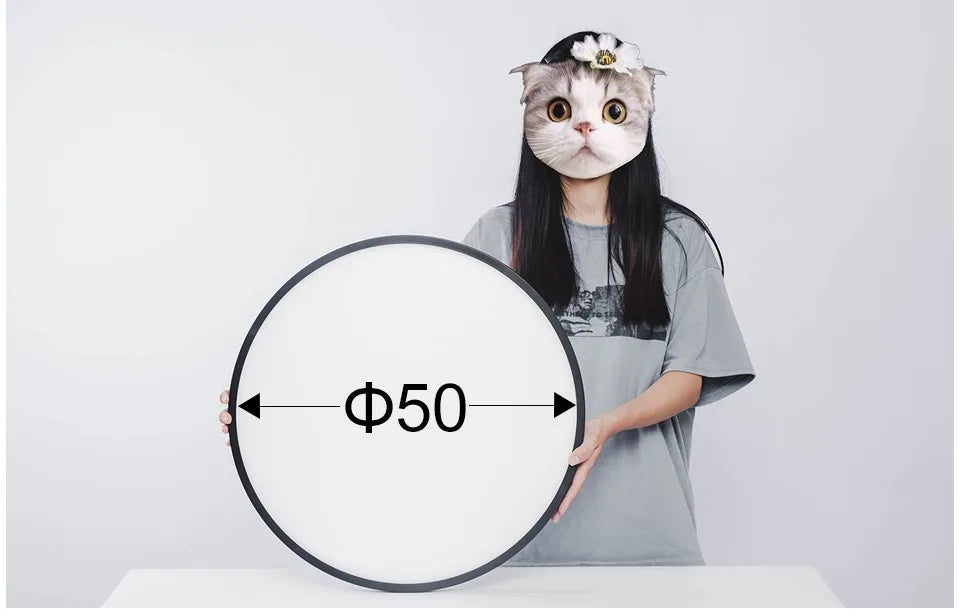 50CM Large Ceiling Lamp Smart APP/Remote Control Dimmable for Bedroom 48W Ceiling Lights AC 110/220V LED Lights for Living Room