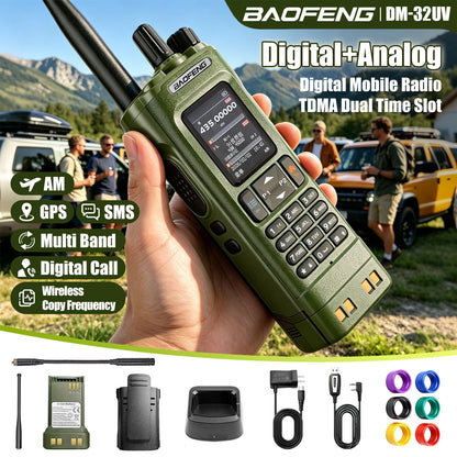 Aofeng's New DM-32UV Digital Walkie-Talkie, High-Power Car-Mounted Self-Driving Civilian Radio, Baofeng Handheld Device
