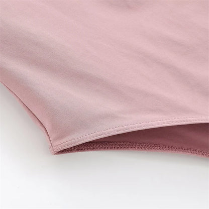 Women's Sexy Nightclub Party Pink Jumpsuit, Spliced Lace Sleeveless Tight-Fitting Jumpsuit, 2026 Fashion Women's Slim Top