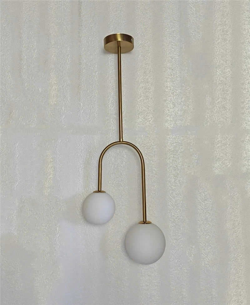 Nordic Glass Balls Ceiling Lights Restaurant Bar Home Decor Hanging Lamp Modern LED Living Room Bedroom Fixtures Indoor Lighting