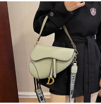 IMJK 24*20*6cm Hot Selling Light Luxury Underarm Saddle Bag, New Niche Design, Casual Shoulder Crossbody Bag Bags