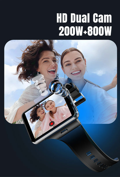 S999 Smart Watch 4G LTE MTK6761 Core 4GB 64GB 2.0MP+8.0MP GPS WIFI 2.88 inch Dual Cameras Smartwatch 2300mAh Battery VS DM101