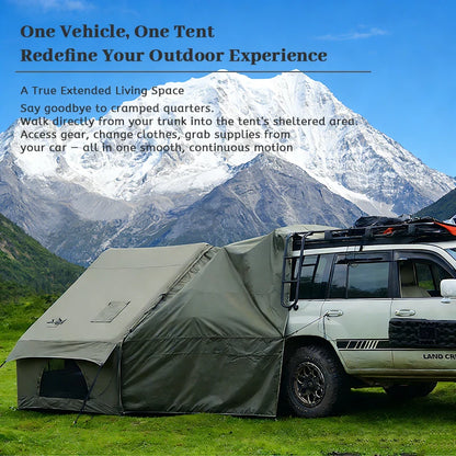 PAKICETUS Luxury Inflatable Camping Tent with Roof Window Easy Setup Portable Tent with Carry Bag for 4-12 People Outdoor Glamping Family Weekend Gatherings