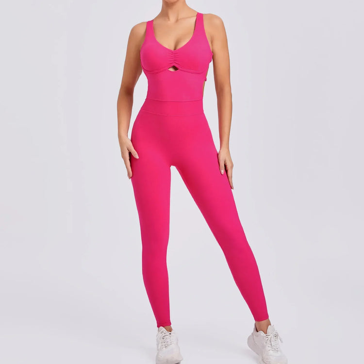 New Long Jumpsuits One Pieces Bodysuit Sexy Female Clothing Sport Fitness Overalls Sweatsuit Youthful Woman Clothes Black Body