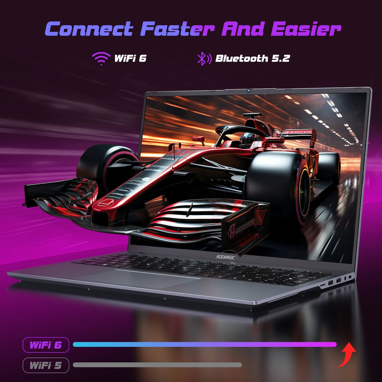 ACEMAGIC AMD Ryzen 9 6900HX Gaming Laptop 16 Inch IPS Display 16GB LPDDR5 512GB NVMe SSD Radeon 680M Graphics Windows 11 Pro WiF