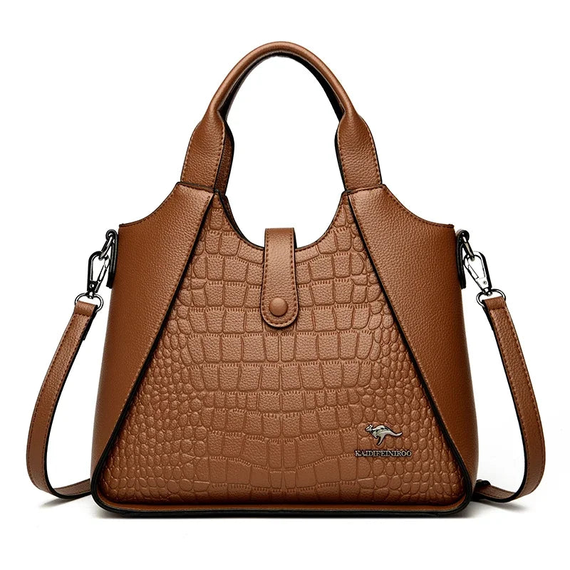 Luxury Designer Handbag Brand High Quality Soft Leather Bags 2024 Sac Crossbody Shoulder Bag For Womens Casual Tote Bag Bolsos