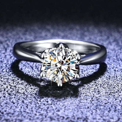 Women's Luxury PT950 Platinum Wedding Ring With GRA Credentials Real D Color VVS 1 Carar Moissanite Diamond Rings Fine Jewelry