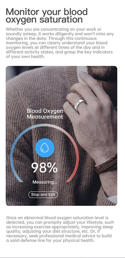 2026 SIMSONLAB New Smart Ring for Men Women Gift Bluetooth Call Blood Pressure Monitor Heart Rate 5ATM Waterproof for Xiaomi