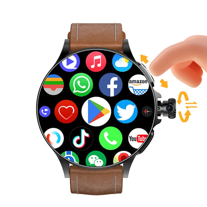 VALDUS GT200 4G Smartwatch HD Camera Man Woman Video Chat Fingerprint Control 32GB Memory WIFI GPS Step Smart Watch For Android