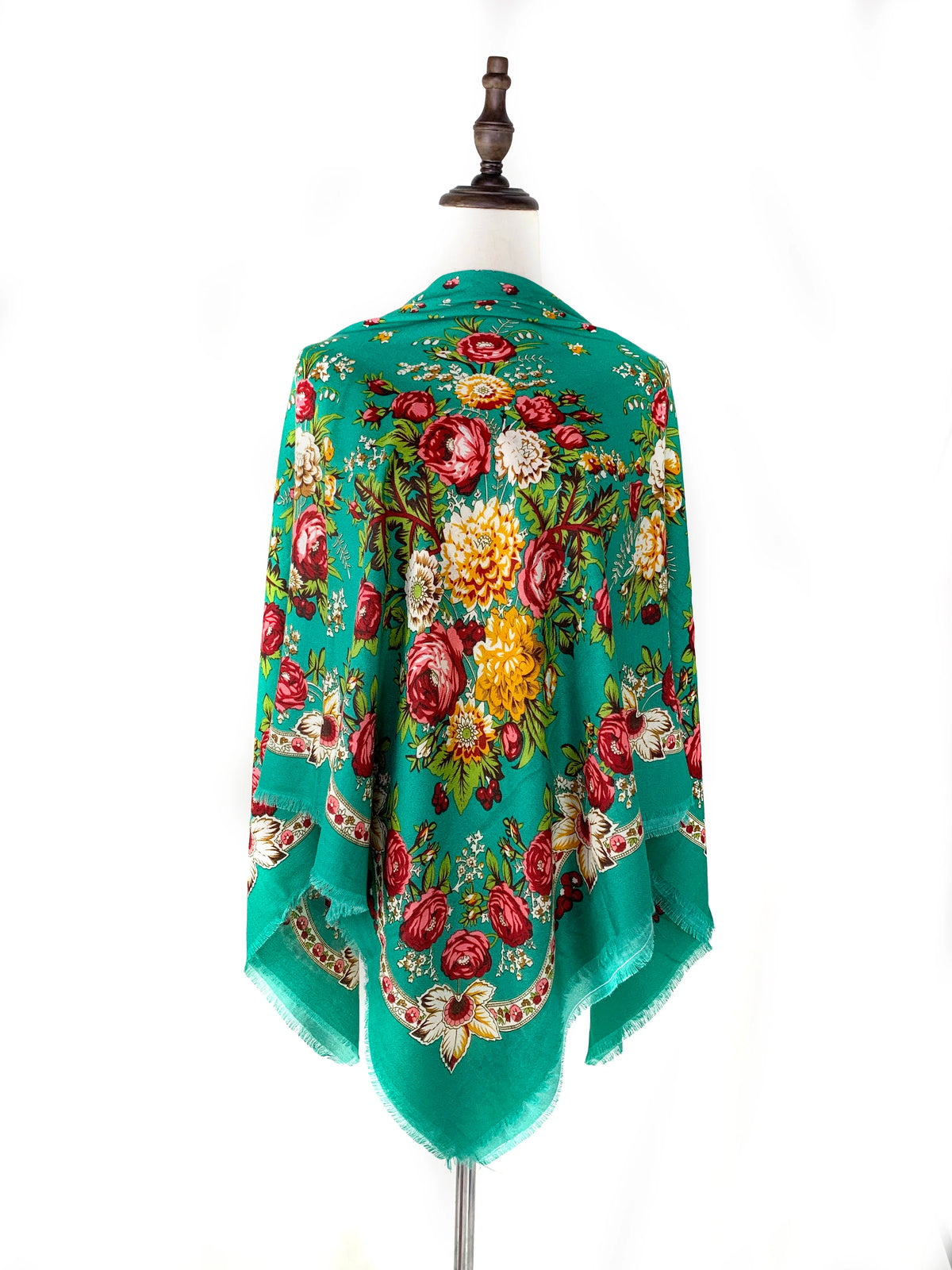 130*130cm Breathable Thin Russian Square Scarf Women Luxury Floral Print Ukrainian Shawl Babushka Handkerchief Head Wraps