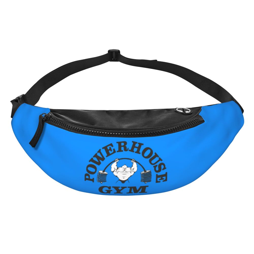 Powerhouse Gym Fanny Bag Custom Bodybuilders Fitness Crossbody Waist Pack Men Women Cycling Camping Phone Money Pouch