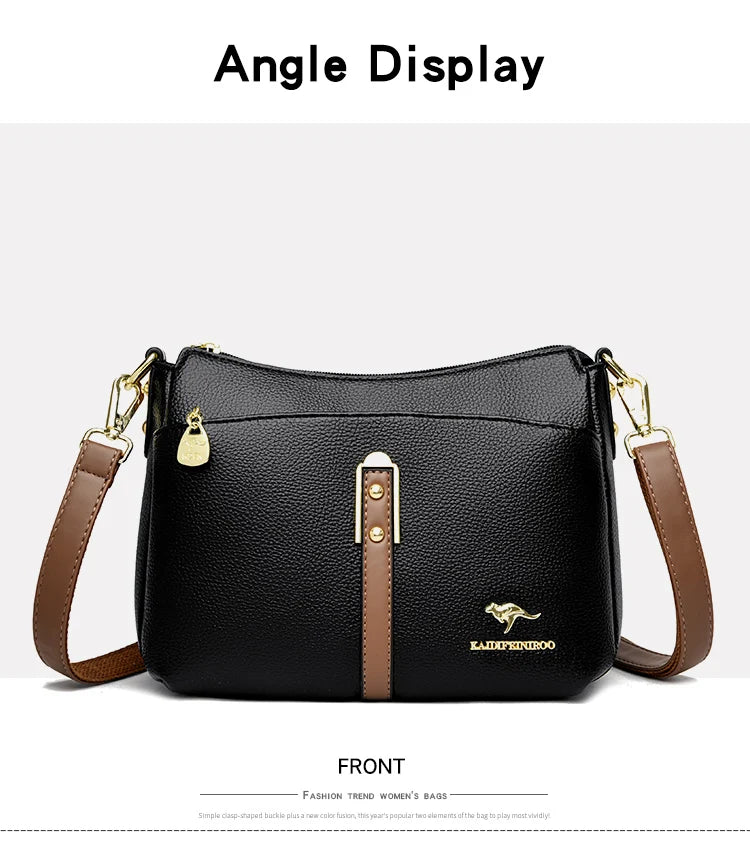 Genuine High Quality Soft Leather Women's Handbag Trend Designer Female Crossbody Bag Casual Shoulder Messenger Handbags 2025