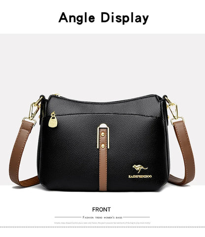 Genuine High Quality Soft Leather Women's Handbag Trend Designer Female Crossbody Bag Casual Shoulder Messenger Handbags 2025