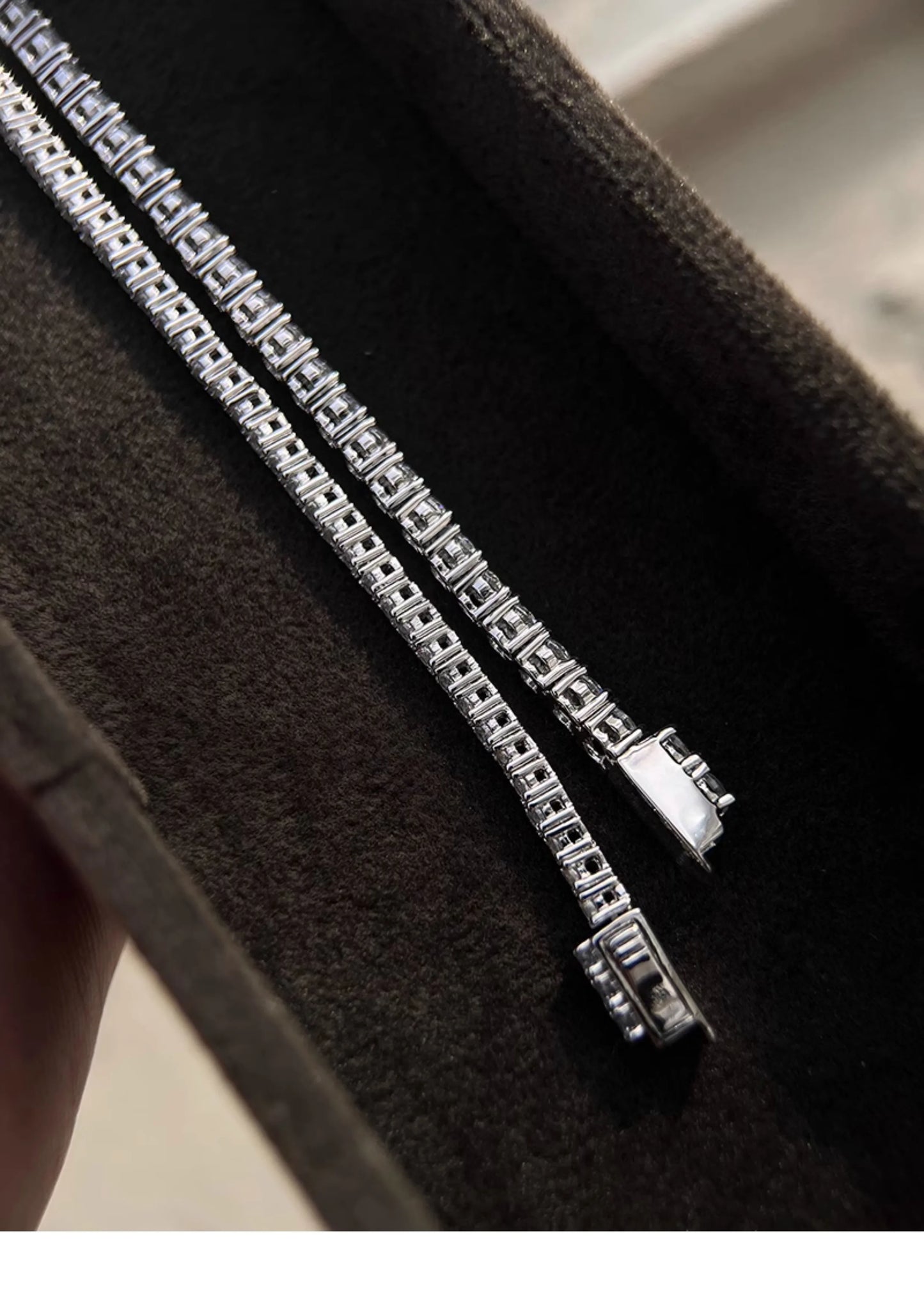 Luxury 2 2.5 3 4 5MM Full Moissanite Tennis Chain Couple Bracelets Plated Gold 925 Sterling Silver Jewelry Gift GRA Certified