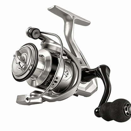 Fisherman Metal Spool Spinning Reel 5.2/1 Gear Ratio Heavy Duty Bait Cast Reel Comfortable Smooth Fishing Reel Lake Fishing