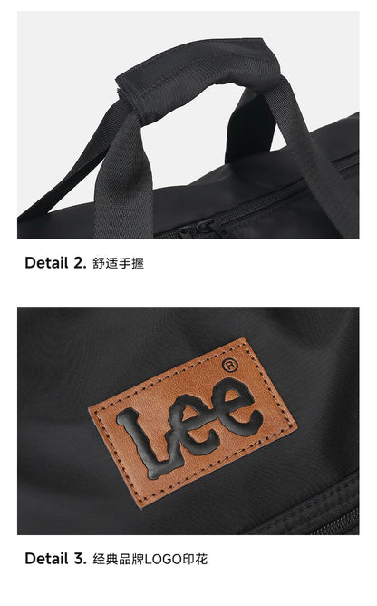 LEE Smart Gym Duffel Bag with Shoe Compartment Dry Wet Bag Men Women Waterproof Large Size Sport Training Luggage Travel Bag