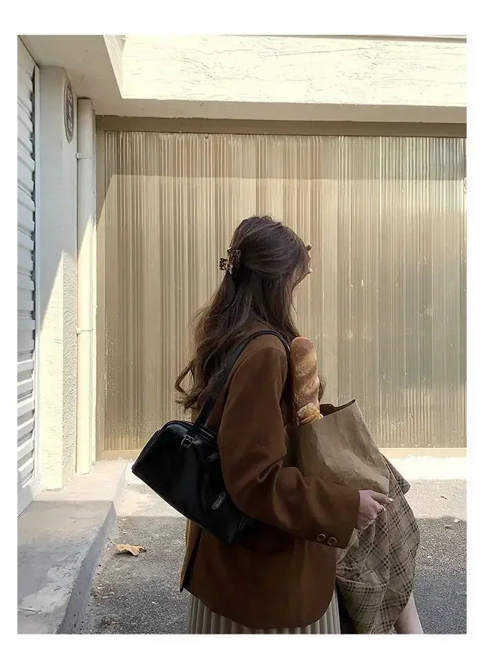 2026 Luxury Designer Handbags Pure Color Causal Bag Big Capacity Pillow Underarm Bag Green Commuter Shoulder Bags for Women