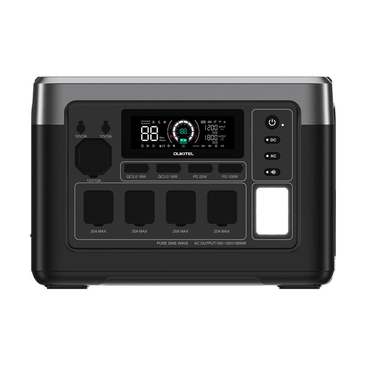 OUKITEL P1000 PLUS Portable Power Station 1800W Solar Generator 1024Wh Lifepo4 Battery Home Backup Outdoor Camping Mobile power