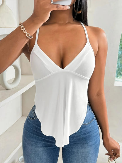 White Women's oversized woven vest women's oversized woven vest casual loose vest suitable for summer wear White