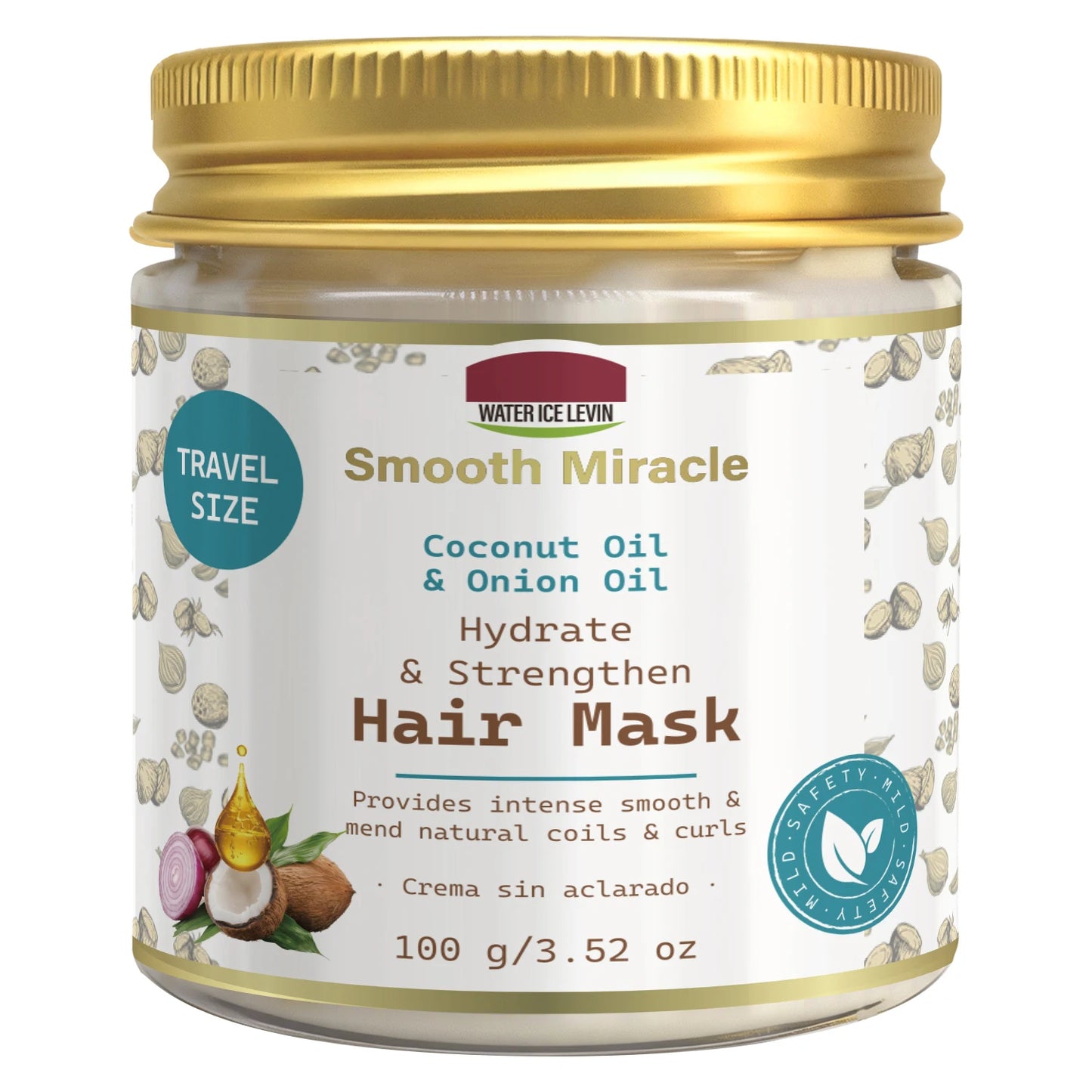 Coconut & Onion Oil Hair Mask - Hydrating & Strengthening Treatment for Smooth, Healthy Curls