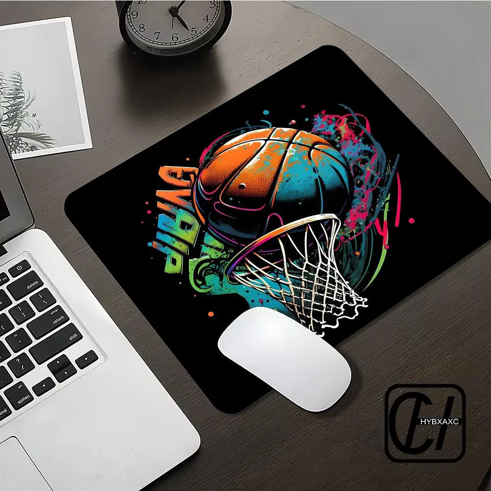 Graffiti Spray Paint Basketball Mouse Pad Small Size Gaming Mouse Pad Gamer Company Keyboard Mouse Mat Carpet Desk Mat HYBXXC