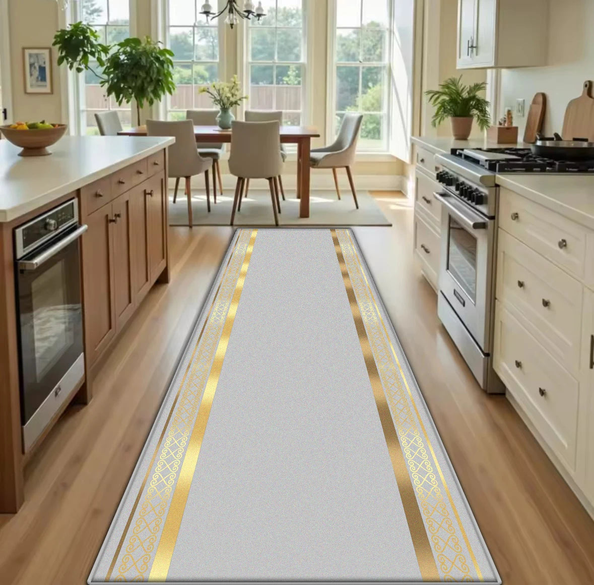 Kitchen Long Runners Carpet Living Room Decoration Corridor Non-slip Rugs Bedroom Doorway Passageway Mat Washable Customizable