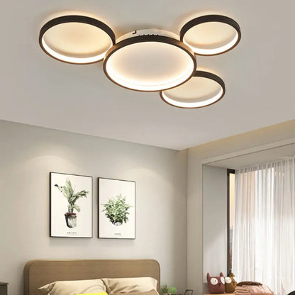 Modern LED Ceiling Chandeliers With Remote Control Decor Home Ring Lamp Living Room Bedroom Dining Room Ceiling Light Fixtures