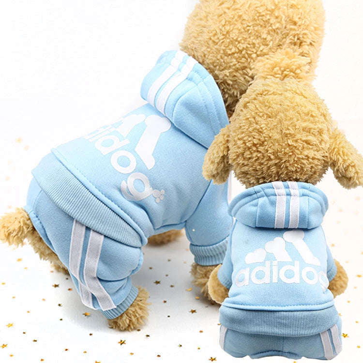 Four Legged Pet Dog Hoodie   Puppy Jumpsuit Letters Overalls for Small Medium Dogs Pomeranian Pajamas Winter Dog Jumpsuit