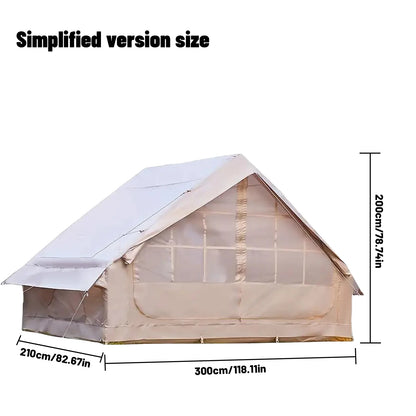 PAKICETUS Inflatable camping tent 4-8 people with windows portable water-resistant camping tent  Four season tents