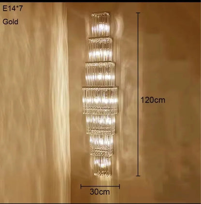 Light Luxury Large Chandelier Spiral Staircase Chandelier Luxurious And Atmospheric Duplex Villa Hotel Lobby Chandelier