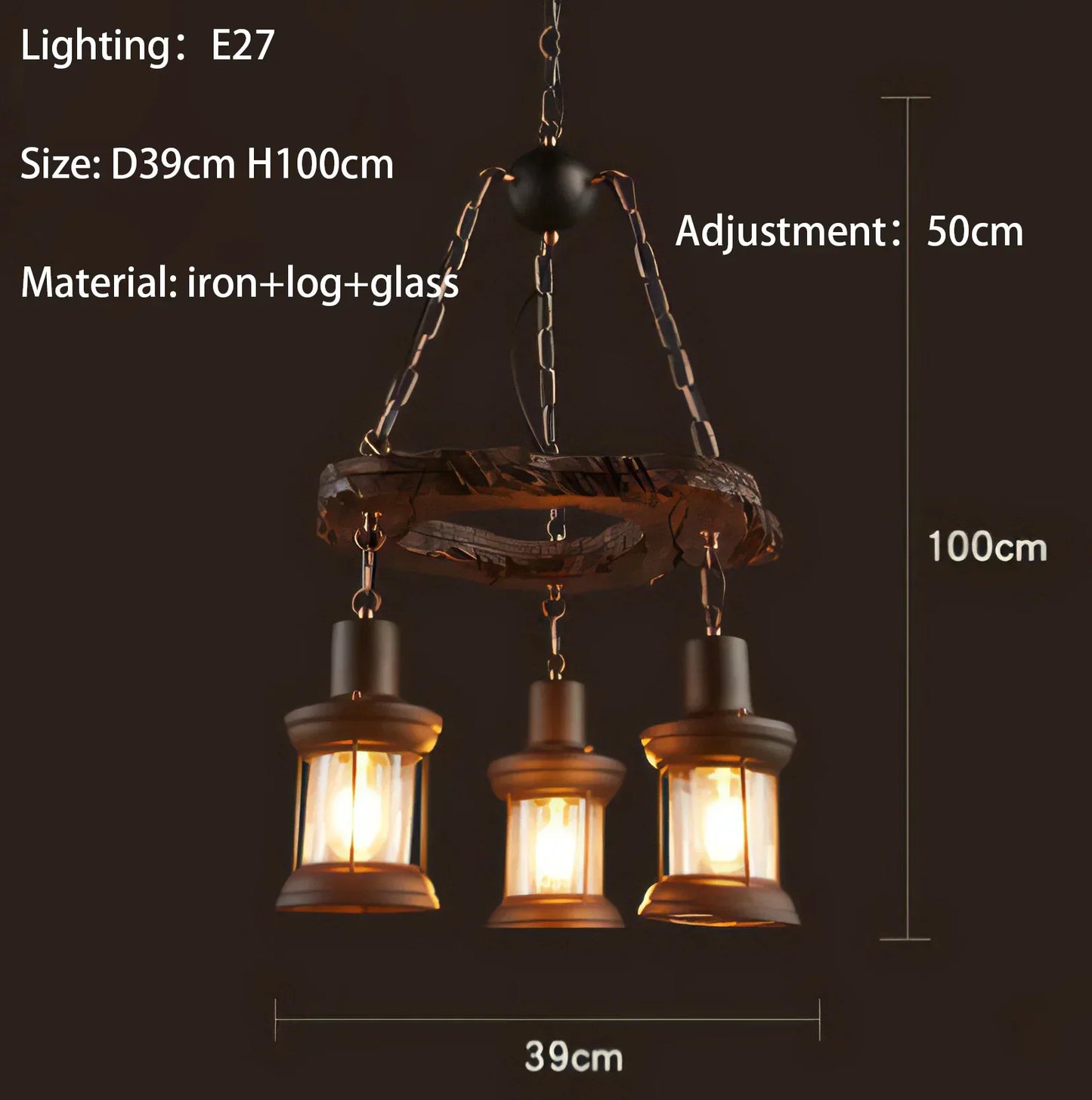 Classical Industrial Iron LED Wheel Pendant lights Metallic lustre Hanging Lamps Bar decoration Suspend Lamps Cafe Pendend Lamps