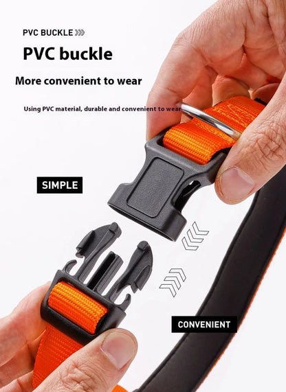 Reflective Dog Collar For Medium Large Dogs Soft Neoprene Padded Nylon Sturdy Adjustable Pets Collar for Medium Large Dogs