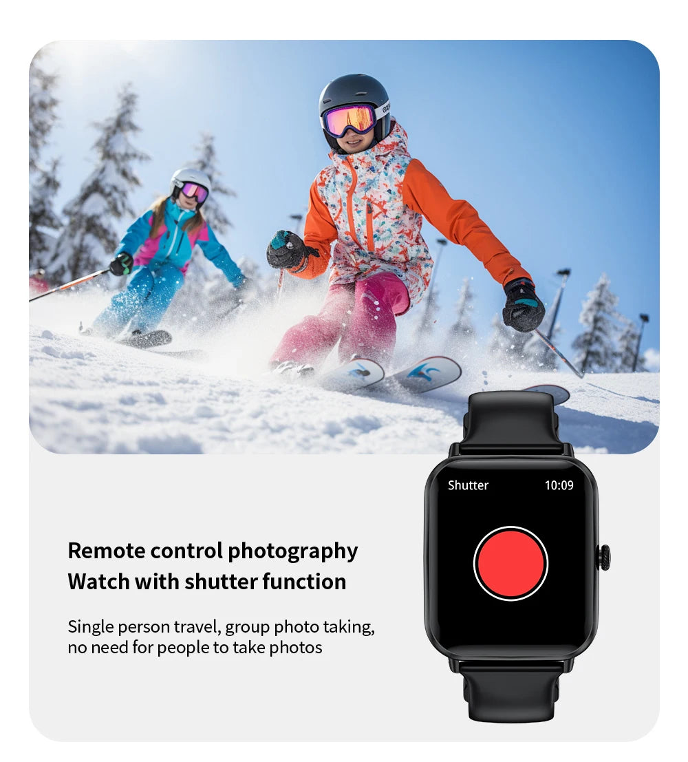 LIGE Fashion 1.83" HD Screen Smart Watch Women Bluetooth Call IP68 Waterproof Ladies Watches Daily Health Monitor Smartwatch New