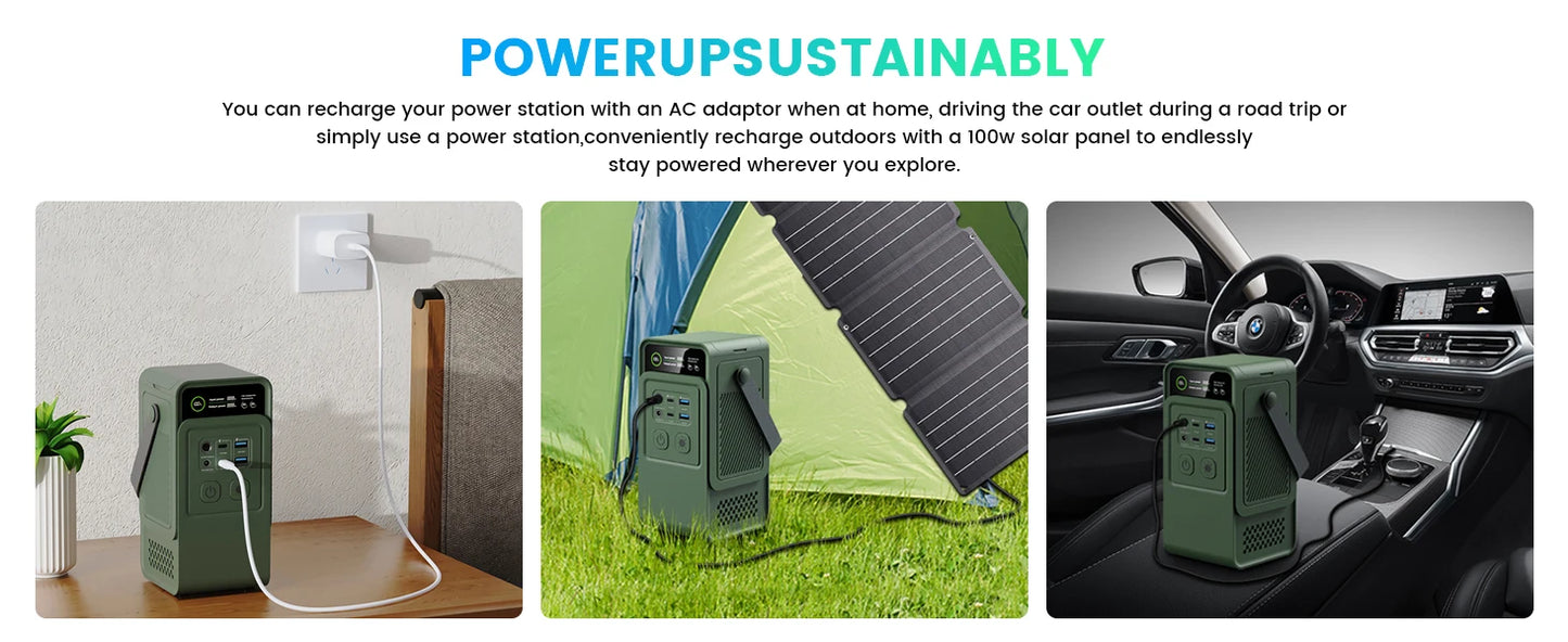 CTOLITY AXP200 200W Portable Solar Generator 192Wh Power Station Lifepo4 Battery Camping Power Bank Emergency Supply 140W PD