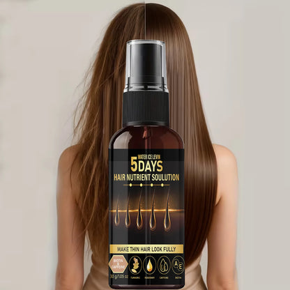 5 Days Hair Growth Oil - Biotin, Caffeine & Rosemary, Nourishing for Thin Hair to Look Fuller