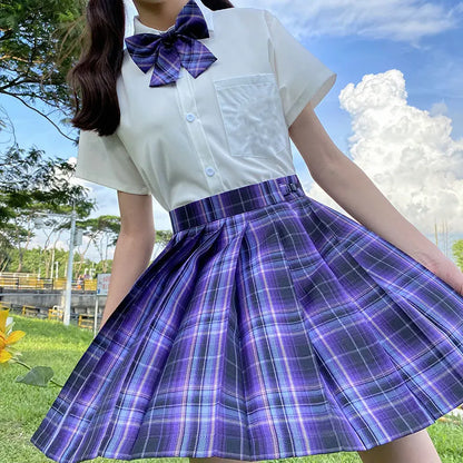 Japanese Bow Tie Skirt Set Student Pleated Skirt Jk Uniform Korean School Sexy Girl Preppy Style Seifuku Japanese School Uniform