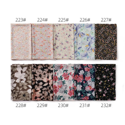 66 Colors Pearl Chiffon Printed Hijab Scarf New Fresh Small Floral Polka Dot Sunscreen Silk Scarf Shawl Turbans for Women Hijabs