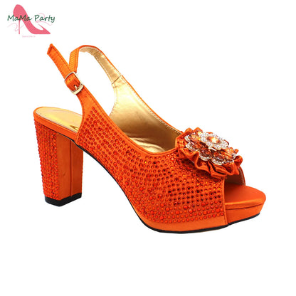 The US Duty Free Wine Color New Coming Italian Women Shoes and Bag Set with Platform Nigerian Lady Pumps for Garden Party